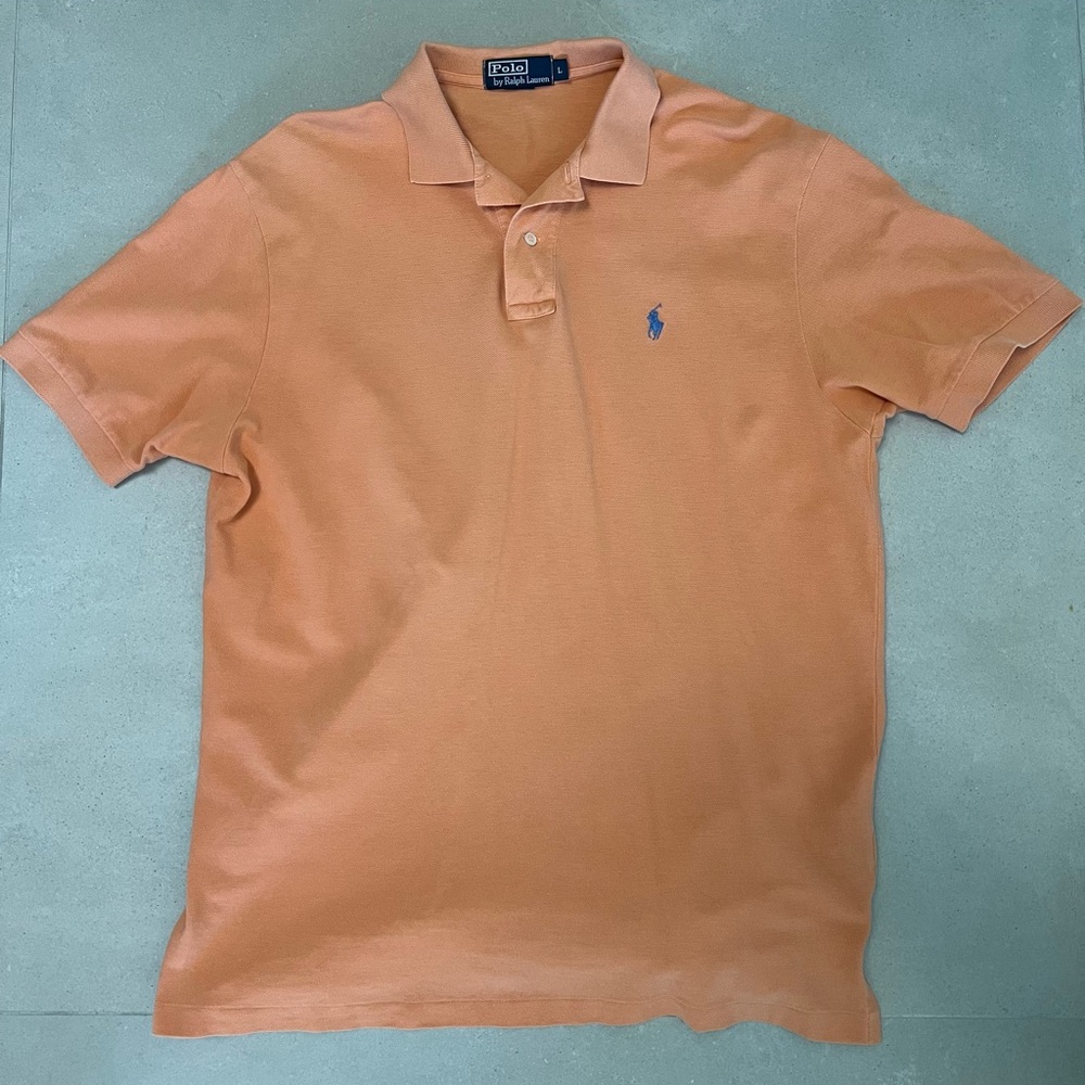 Ralph Lauren Men's Polo Shirt in Vibrant Orange